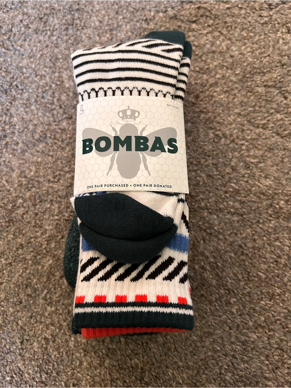Bombas Women's Patterned Calf Socks size M